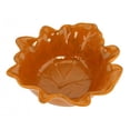 thumbnail image 3 of KOVOT Leaf Shaped 7-Inch Ceramic Bowls - Set Of 2 (Brown And Orange), 3 of 3