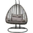 Baner Garden X29 Outdoor EggShaped Swing Chair, Black