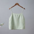 thumbnail image 4 of Womens Tank Tops Cotton Linen Retro Embroidered Vacation Summer Tank Tops for Women Green 3Xl, 4 of 5