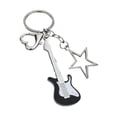 thumbnail image 1 of Llavero de guitarra, amor, corazón, estrella, llavero, dije para bolso, regalo portátil para amantes de la música., 1 of 9