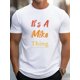 thumbnail image 1 of Camisetas informales para hombre, manga corta y corte cómodo con estampado "It's A Mike Thing", camisetas de moda para uso diario, camisetas deportivas para el tiempo libre., 1 of 4