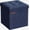 Midnight Blue, variant on SONGMICS 11.8" Storage Ottoman Folding Storage Footrest Ottoman Cube for Bedroom Living Room Dark Gray