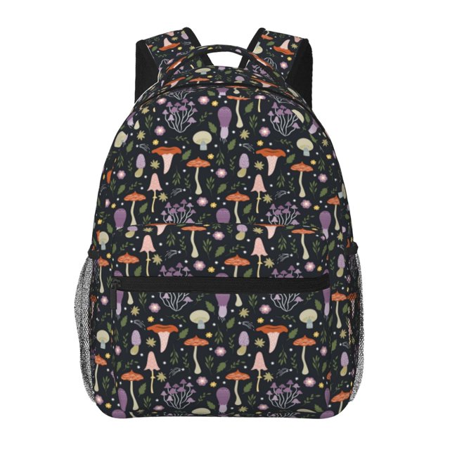 Fotbe Mushroom Mochila Casual con Estampado para Escuela, Viajes y Actividades al Aire Libre - Duradera, Ligera y Cómoda
