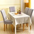 thumbnail image 2 of Fundas para Sillas de Comedor, Juego de 4 Fundas para Sillas de Comedor de Terciopelo Elástico, Fundas para Sillas Gris Plateado para Cocina, Hotel, Boda, Fiesta, 4 Piezas JM, 2 of 4