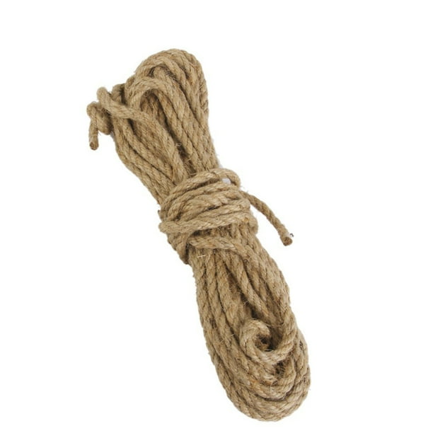 Cuerda de yute de cuerda de cáñamo de 6 mm * 10 m Decoración de hilo de artesanía de bricolaje