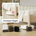 thumbnail image 4 of Maenizi Bed Risers 4 inch Heavy Duty L Shaped Furniture Risers for Sofas, Chair Risers Sofa Risers Table Risers Set of 8 Pack, Black, 4 of 7