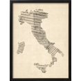 thumbnail image 2 of Old Sheet Music Map of Italy Map, Framed Art Print Wall Art by Michael Tompsett Sold by Art.Com, 2 of 5