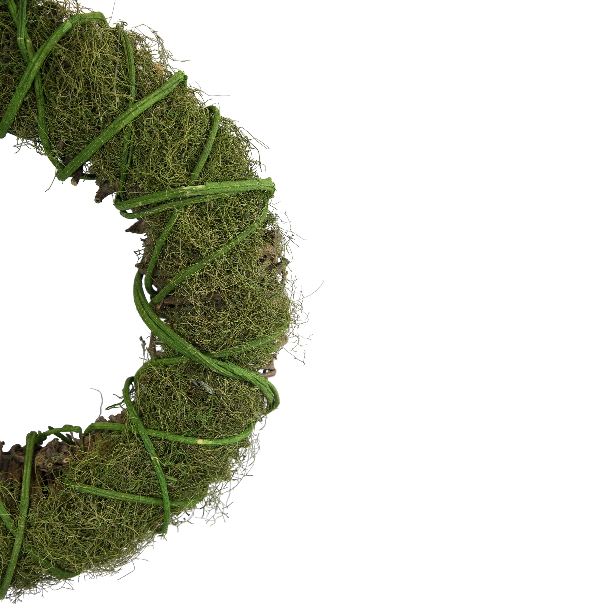Northlight Vine and Moss Artificial Twig Wreath - 15"