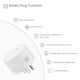 Prise Wi-Fi Intelligente Prise Wifi Sans Fil Application Télécommande Commande Vocale Fonction de Calendrier Prise de Courant Murale Intelligente 10A Blanc (Prise, AC) – image 2 sur 7