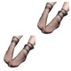 thumbnail image 2 of Qarigey Mujeres Niñas Nylon Star Grid Chic Malla Niñas Transparente Pura Fina Tobillo Medias de gasa No.05 2piezas Qarigey CBP068817, 2 of 5
