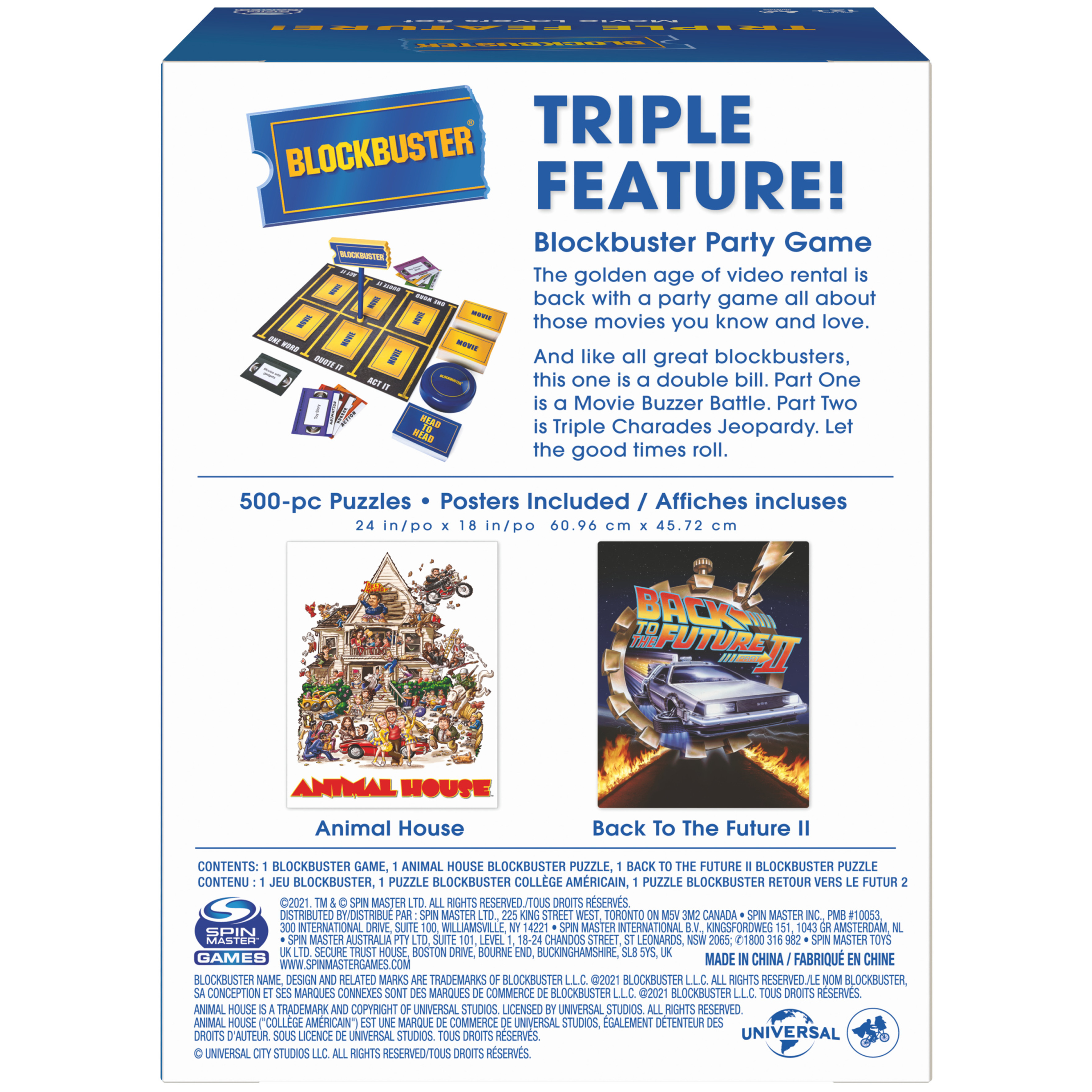 Blockbuster, 500-Piece Blockbuster Puzzles & Party Game Bundle for Families - image 5 of 7