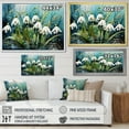 thumbnail image 4 of Designart "Forest Snowdrop Elegance I" Snowdrops Floater Framed Wall Decor, 4 of 5