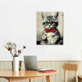 thumbnail image 2 of ONETECH Cat and Mouse Dictionary Art- 16x20 Inch Cat Wall Art Poster Print - Unique Gift for Animal Lovers, Kitty, Kitten and Computer Fans, Pet Owners - Cute, Funny Cat Wall Decor, Home Decoration, 2 of 3