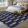 thumbnail image 5 of Pineapple Art Area&nbsp;Rug 5x7ft Vintage Fruit Yellow Blue Modern Texture Non-Slip&nbsp;Washable Square&nbsp;Rugs Soft Felt Indoor Floor Mat for Bedroom Kitchen Living Room Bathroom, 5 of 9