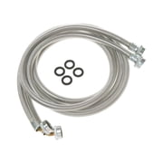 ForeverPRO WX14X10011 Universal 6' Stainless Steel Hoses 2Pk for GE Appliance PM14X0089 PM14X89 SSHOSES WX14X0089