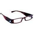 thumbnail image 2 of LightSpecs LightWeight Reading Glasses with LED lights +1.50 Power, Tortoise, w/Tube Case, 2 of 4