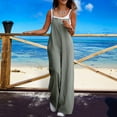 thumbnail image 3 of TNOBHG Women Jumpsuit Women Summer Jumpsuit Backless Sleeveless Wide Leg Loose Fit Full Length Casual Jumpsuit, 3 of 8