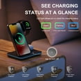 thumbnail image 6 of Minthouz Charging Dock Stand, 15W 3 in 1 Fast Charging Station for Multiple Devices Apple, iWatch, AirPods, Qi Wireless Charging Station Compatible with iPhone 13/12/11/X/8 Series, Samsung, 6 of 8