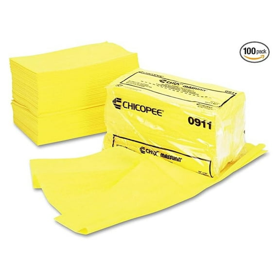Chix 0911 Masslinn Dust Cloths, 24 x 24, Yellow, 50/Bag, 2 Bags/Carton