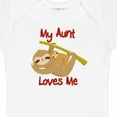 thumbnail image 4 of Inktastic My Aunt Loves Me Sloth Boys or Girls Baby Bodysuit, 4 of 5