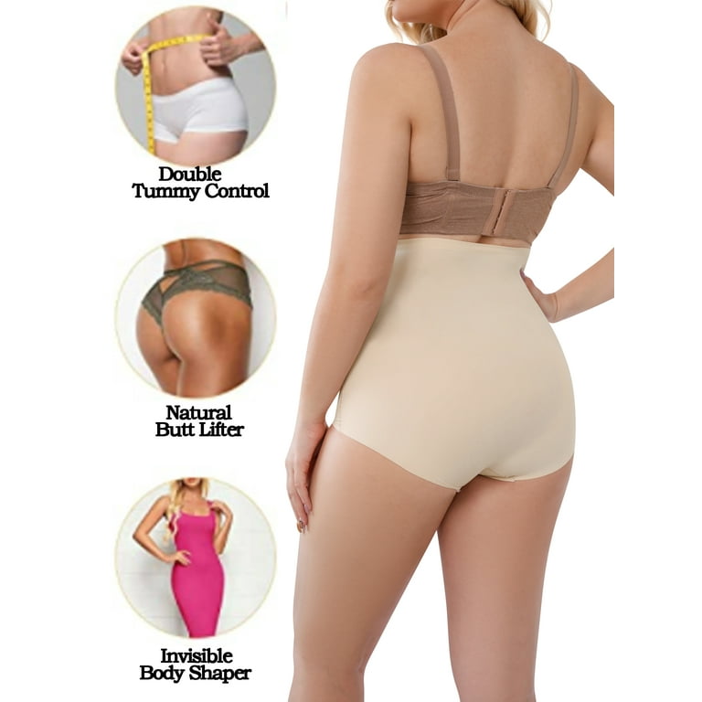 LELINTA High Waisted Tummy Control Butt Lifting Panties Butt Lift Underwear  Hip Enhancer Butt Shaper for Women Seamless Shapewear Booty Lifter