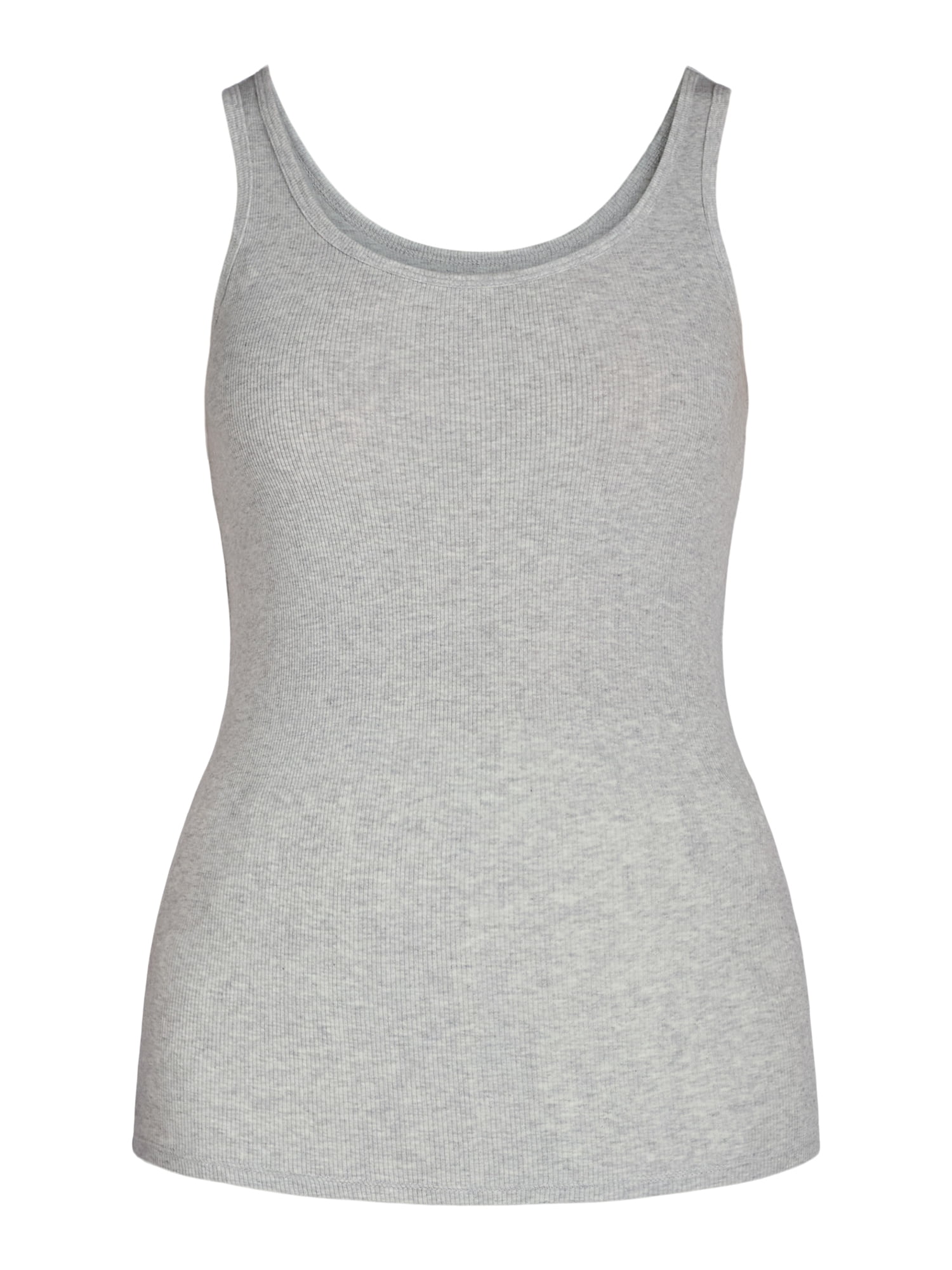 Time and Tru Women's Ribbed Tank Top, Sizes XS-XXXL