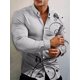thumbnail image 1 of Nueva llegada Camisas de moda para hombres Casual Flores Estampado Manga larga Botón Top Ropa de hombre de gran tamaño, 1 of 6