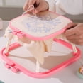 thumbnail image 4 of Double Layer Embroidery Hoop, Tabletop Frame Holder with Needle, Needlework Stitch Hoop Punch Embroidery Tool for Craft Projects, 4 of 7