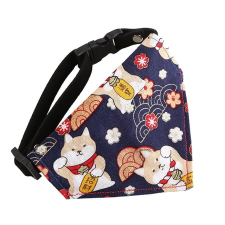 Adjustable Cartoon Triangle Scarf Dog Triangle Bibs Bow Tie Kitten Bandana Cat Collar Trigon Scarf Pet Supplies Cat Saliva Towel 7