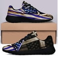 thumbnail image 3 of The Thin Blue Line ChriStan Cross American flag US Shoes Sneakers Black Size 4.5, 3 of 7