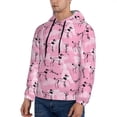 thumbnail image 3 of Xecao Cartoon Poodle Dog Pattern Men's Adult Pullover Hoodie,Hooded Sweatshirt-Small, 3 of 7