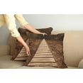 thumbnail image 3 of Ambesonne Forest Throw Pillow Cover 2 Pack, Wooden Path Adventure, 24", Brown Green, 3 of 6