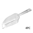 thumbnail image 6 of 4 Pcs Clear Middle Size Plastic Plastic Scoops | 6.7” Kitchen Scoop | Multi Purpose Plastic Scoop Square Scoop,Use for Wedding Desserts Candy Buffet,Ice Cream,Protein Powders,Coffee,Tea,Flour(Clear), 6 of 6