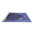 thumbnail image 2 of Ahgly Company Machine Washable Indoor Rectangle Oriental Blue Industrial Area Rugs, 5' x 7', 2 of 4