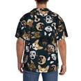 thumbnail image 6 of Picia Dogs Men's Linen Shirts Short Sleeve Cuban Beach Shirts Casual Shirts Button Down Shirt for Men Beach Summer Wedding Shirt-Medium, 6 of 7