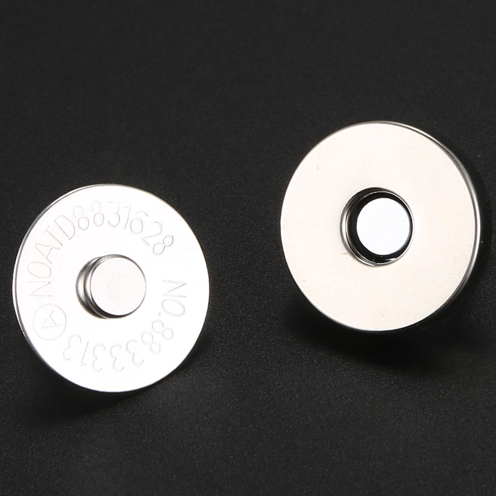 100 Sets Magnetic Button Clasp Snaps 18mm - Great for Sewing, Craft, Purses, Bags, Clothes, Leather
