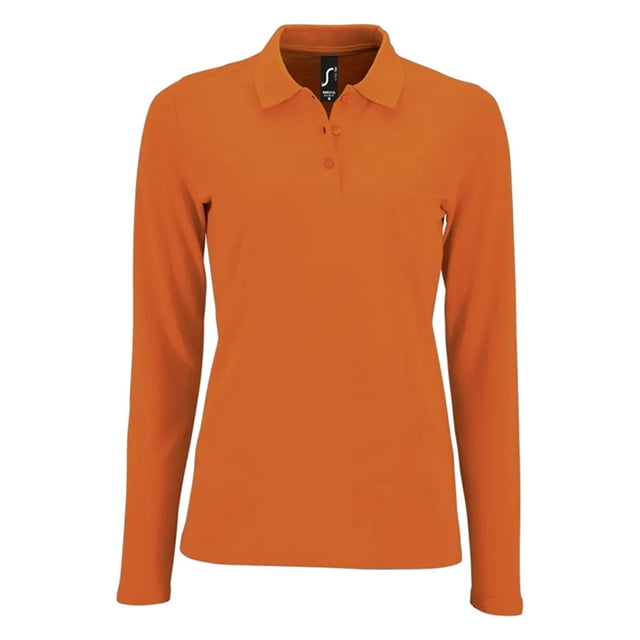 Sol's Polo Piqué à Manches Longues Parfait pour Femmes