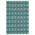 thumbnail image 4 of Contemporary Rug - Cedar Brook Cotton Pile -Teal/Ivory-Color:Teal/Ivory,Design:Contemporary,Shape:Accent,Size:3'9"L x 2'3"W, 4 of 7