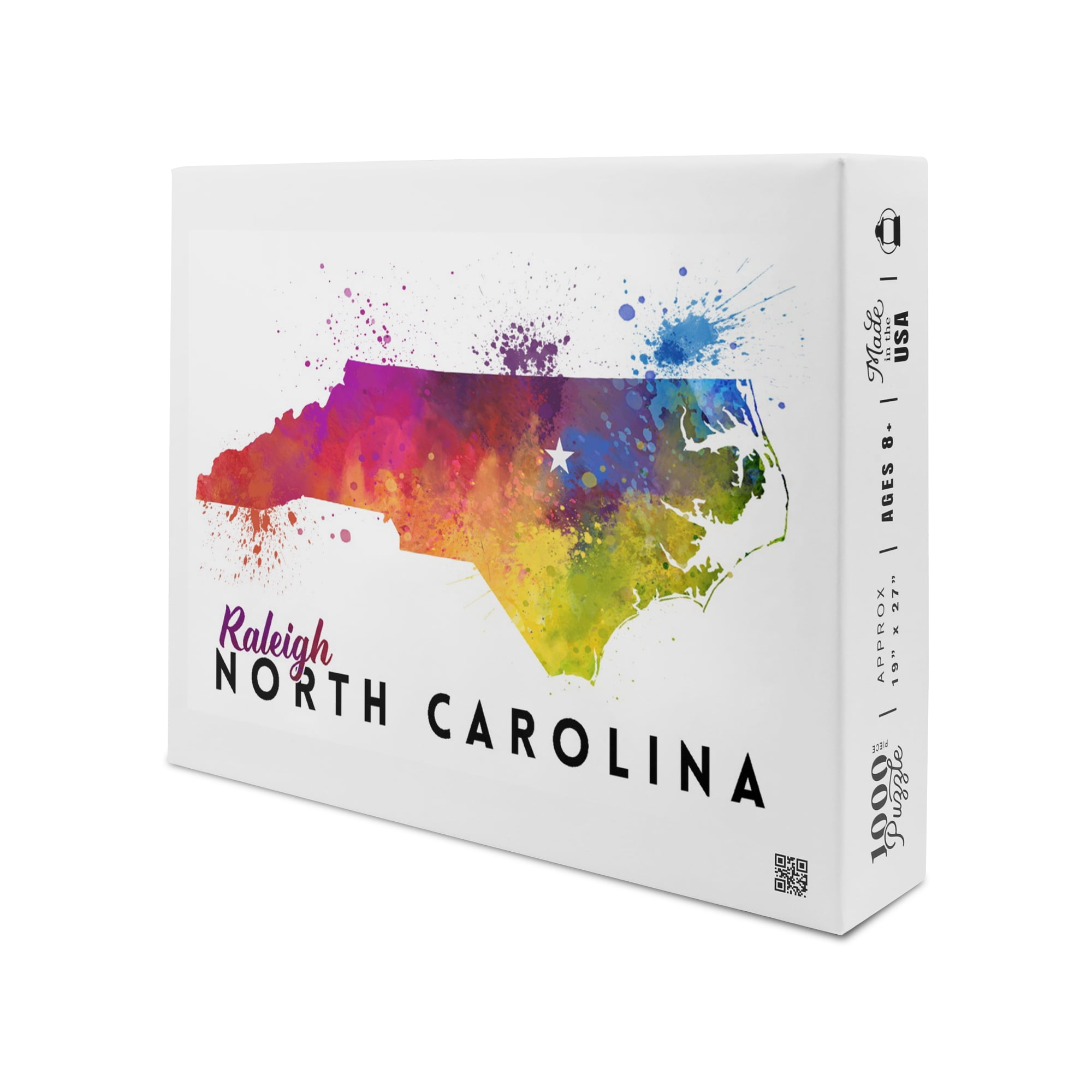 Raleigh, North Carolina, State Abstract (1000 Piece Puzzle, Size 19x27,  Challenging Jigsaw Puzzle for Adults and Family, Made in USA) - Walmart.com