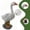 L, variant on Bomd Porch White Goose Resin Statue, Indoor & Outdoor Decorative Figurine for Garden, Patio, Yard & Lawn, Weatherproof Animal Art Ornament for Home Exterior & Spring Decorations, 6.5In