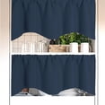 thumbnail image 5 of Winty Blackout Curtains,Living Room Curtains,Door Curtain Kitchen Shading Window Curtain Solid Color Pocket Fan Shaped Curtain Short Curtain 52 X 18 Inches,Tiers & Valances, 5 of 9