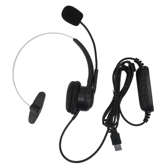 Auriculares USB con micrófono y cancelación de ruido, control de volumen para reuniones de negocios, Skype, centro de llamadas y oficina.