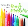 thumbnail image 2 of Marcadores Artline Stix Punta Pincel AleJaz 12 Piezas 9B76V, 2 of 3