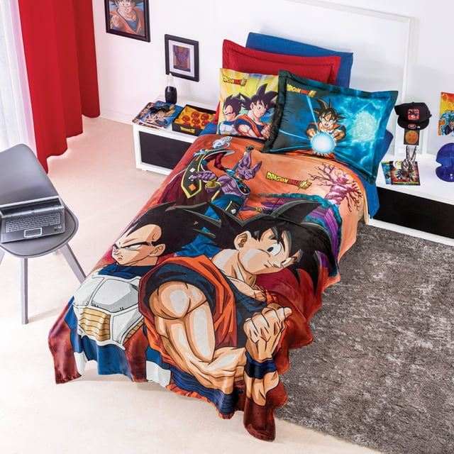 Cobertor Ligero Ultrasuave Dragon Ball Individual Concord Colchas Concord Dragon Ball