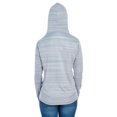 thumbnail image 2 of Ladies' Odyssey Striped Poly Fleece Lapover Hood - QUARRY STRIPE - XL, 2 of 3