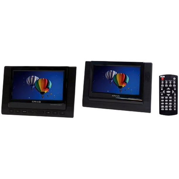 Craig Electronics Craig 7Inch TFT Dual Screen Portable DVD Player