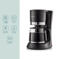 thumbnail image 3 of Cafetera de Goteo Eléctrica Brügmann 12 Tazas 1.2 L 680 W Jarra de Vidrio Filtro Permanente Cafetera de Gotero 1.2 Lt, 3 of 6