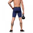 thumbnail image 4 of Midnight Navy Blue Men Summer Running Shorts Gym Mens Sport Compression Tights Quick Drying Training Fitness Compression Gym Shorts M, 4 of 9