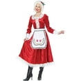 thumbnail image 2 of Womens Classic Mrs. Claus Costume Size Large 10-12, 2 of 2