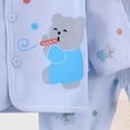 thumbnail image 5 of CAUYDY Baby Boy Going Home Outfit Newborn Gifts for Baby Girl Clothes Warm Hat Bib Pants Preemie Layette Set 5Pcs Infant Pajamas Fall Winter Spring (Sizes 0-3 Months,Blue), 5 of 7